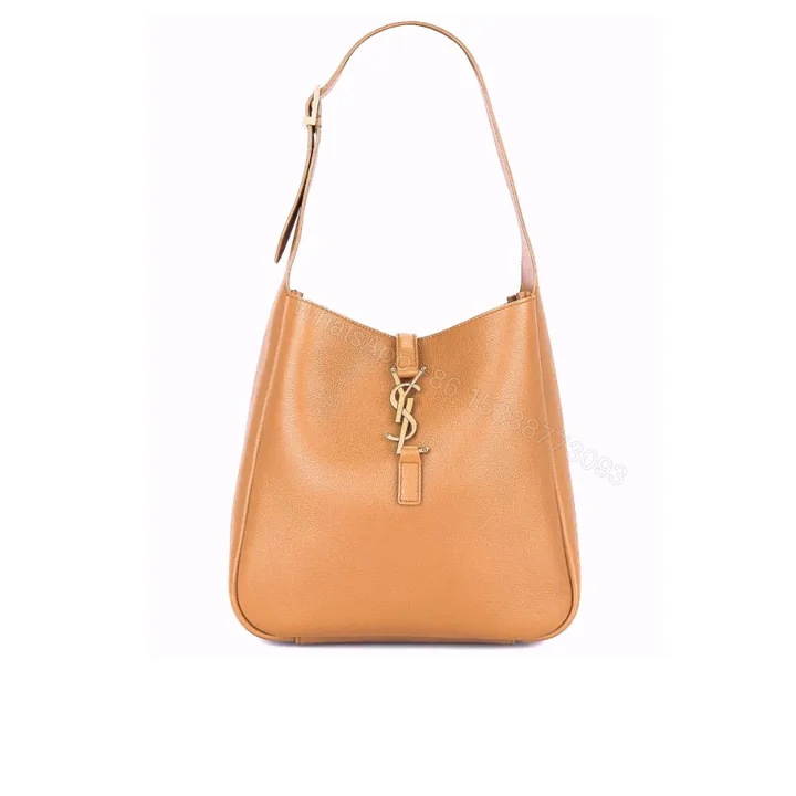 View 1 of Saint Laurent 5 À 7 Soft Small Hobo Bag In Smooth Beige 27Cm