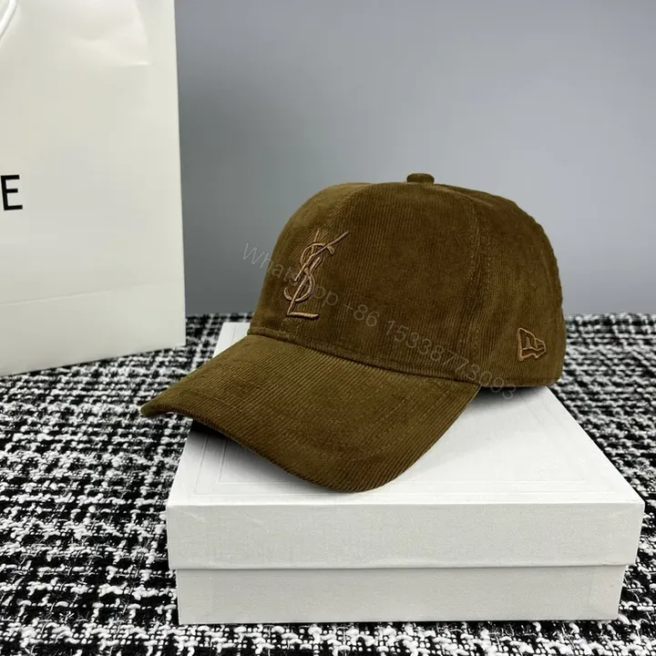 View 1 of Corduroy YSL-Inspired Cap: Subtle Luxury, All-Day Comfort