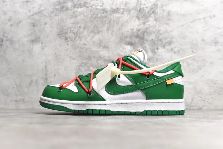 View 1 of Nike Dunk Low Off-White Pine Green Replicas