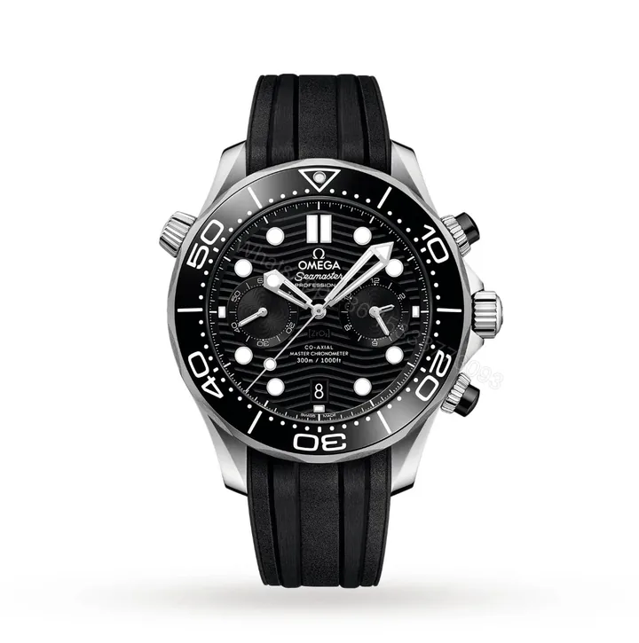 View 1 of Replica Clone Omega Diver Master Chronograph Black