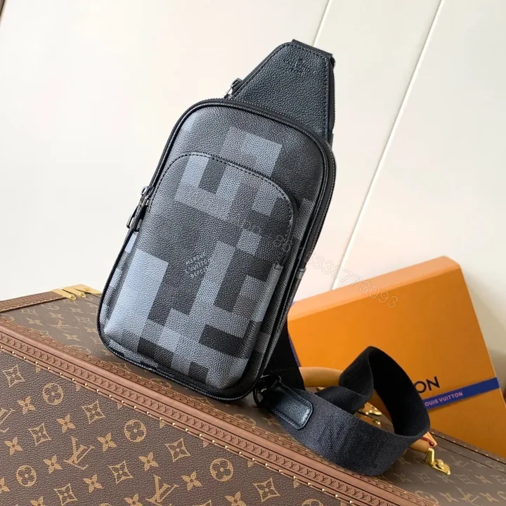 View 1 of LV AVENUE 31 IN BLACK CANVAS CALFSKIN