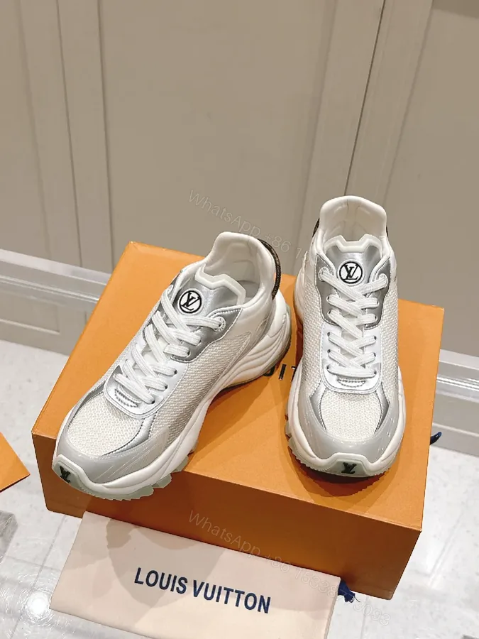 View 1 of White Leather-Trim Runway Sneakers: Luxe Everyday Comfort