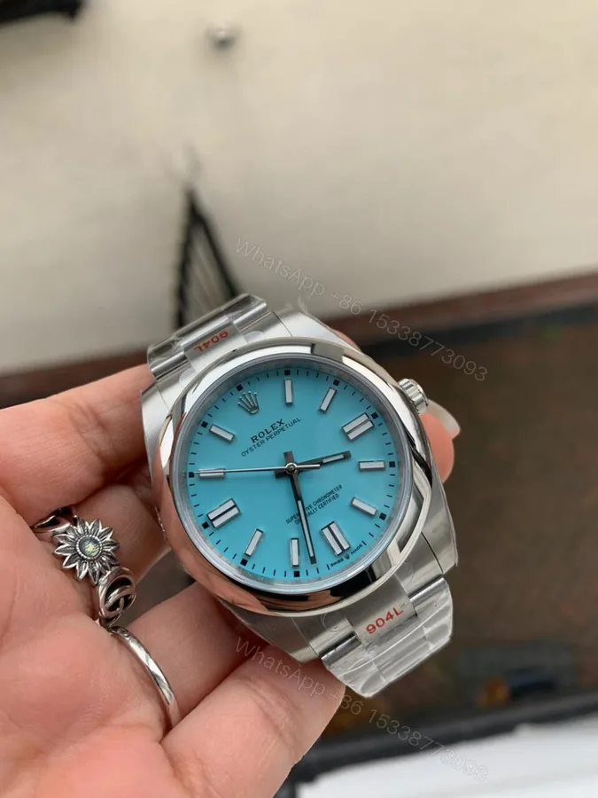 View 1 of EW FACTORY 1:1 Rolex OYSTER PERPETUAL TURQUOISE DIAL 41MM Asian A3230