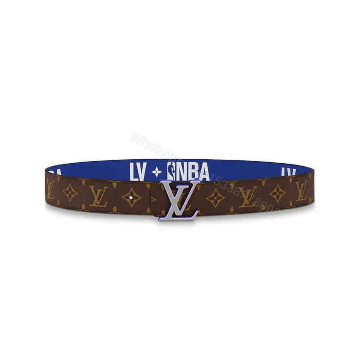 View 1 of LOUIS VUITTON X NBA 3 STEPS 40MM REVERSIBLE MONOGRAM CANVAS BELT – B113