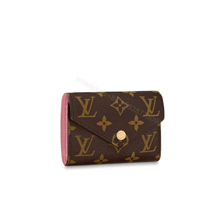 View 1 of Louis Vuitton Victorine Wallet Monogram Rose Pink 12Cm M62360
