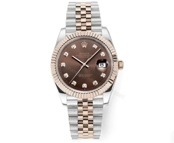View 1 of ROF Factory Clean Factory DDF Classic Brown Datejust 41mm Watch
