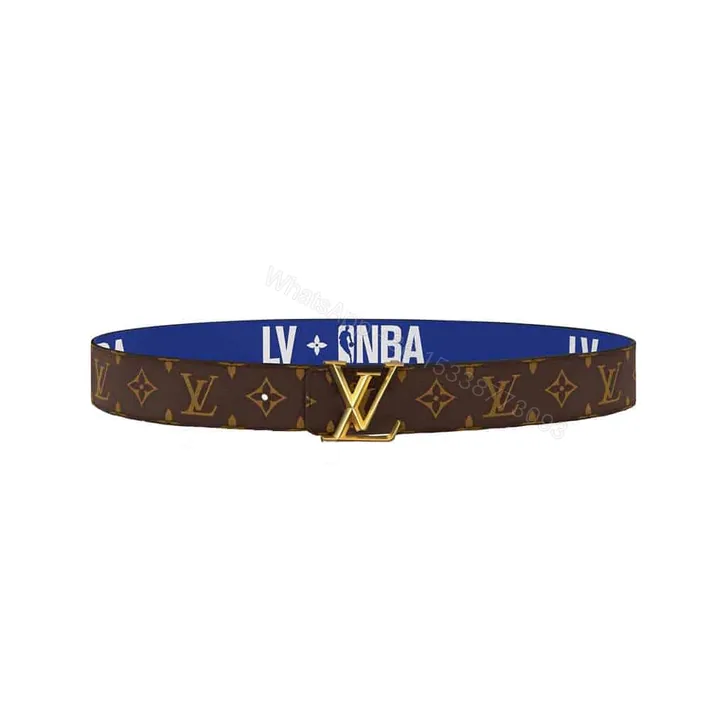 View 1 of LOUIS VUITTON X NBA 3 STEPS 40MM REVERSIBLE MONOGRAM CANVAS BELT – B99