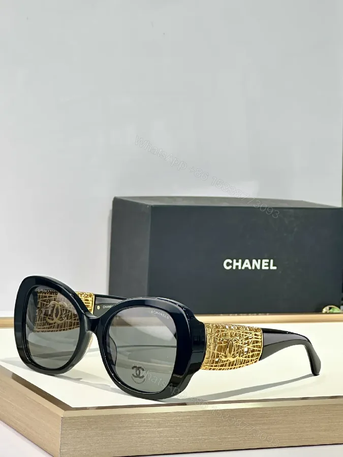 View 1 of Gold-Textured Luxury Sunglasses: Oversized Round, UV400, Acetate