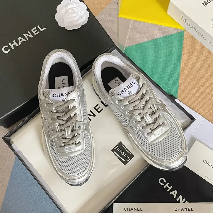 View 1 of Metallic Mesh High-Tops: Luxe Everyday Sneakers