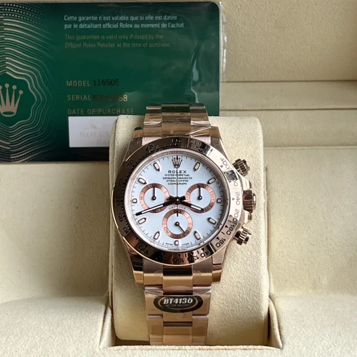 View 1 of Rolex 原單 男款 Daytona 黑面玫瑰金計時腕錶 經典運動款
