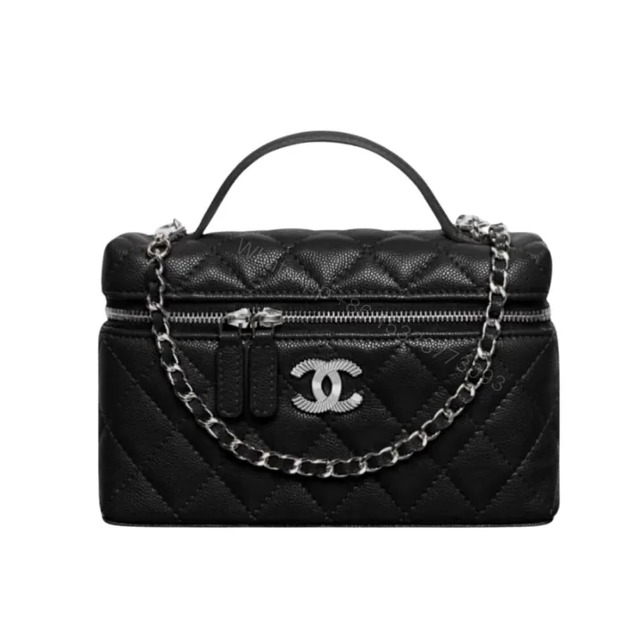 View 1 of Chanel 25C Matelasse Vanity Black 19Cm