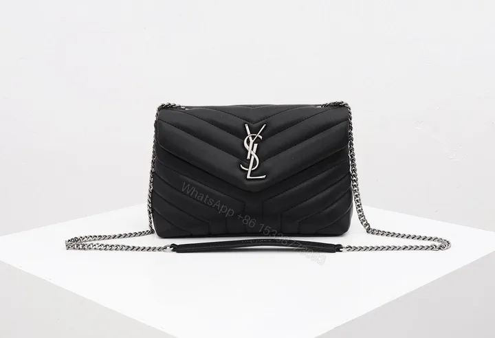 View 1 of Saint Laurent Women Loulou Small in Quilted