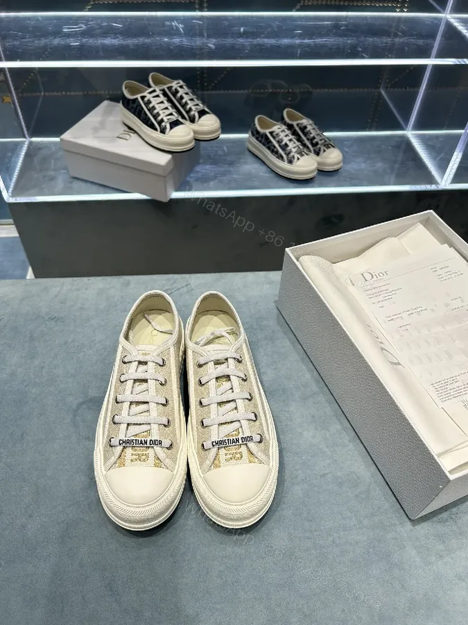 View 1 of Canvas-Lined Luxury Sneakers: Couture-Inspired Everyday Glam