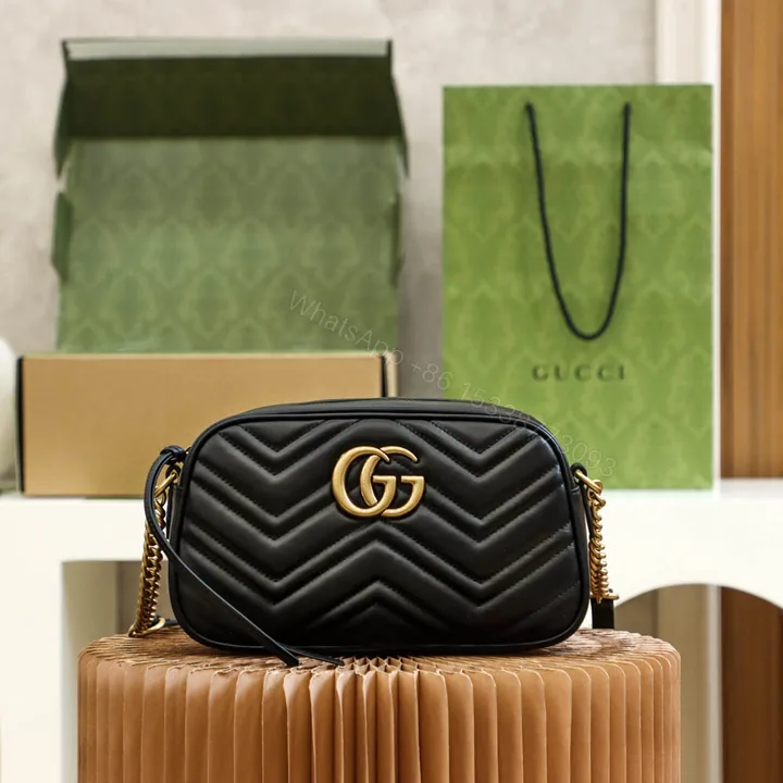 View 1 of GUCCI高仿黑色相機包GG斜背設計時尚百搭新定番