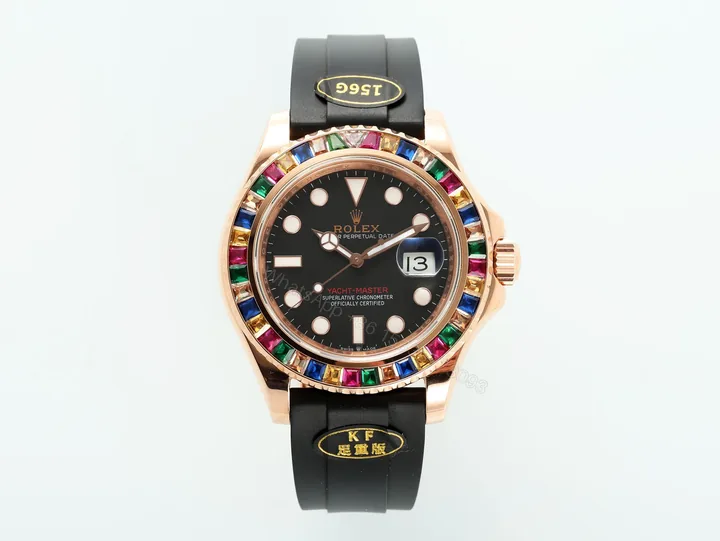 View 1 of ZF Factory Clean Factory KF Rolex Yacht-Master Black Gem-Set Watch