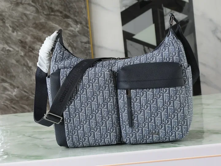 View 1 of Chic Monogram Messenger: Durable, Structured Comfort
