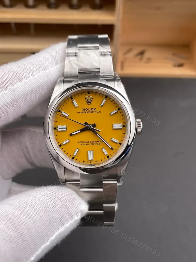 View 1 of Rolex Oyster Perpetual 36 126000 Yellow Dial Watch 126000-0004