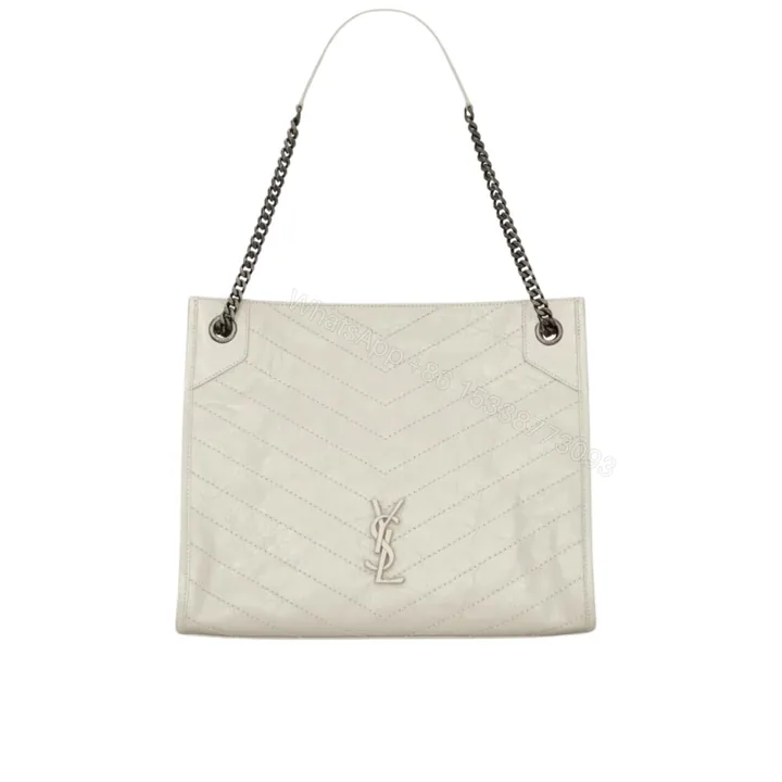 View 1 of Saint Laurent Medium Niki Shopping Bag White 32Cm