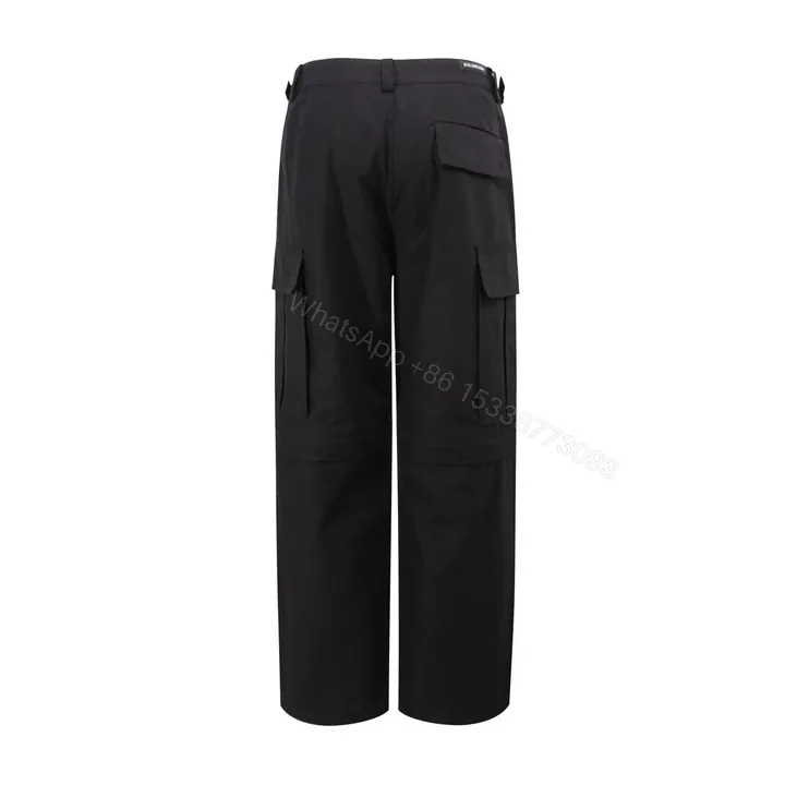 View 1 of Balenciaga 高仿黑色後袋工裝褲 經典重磅質感剪裁