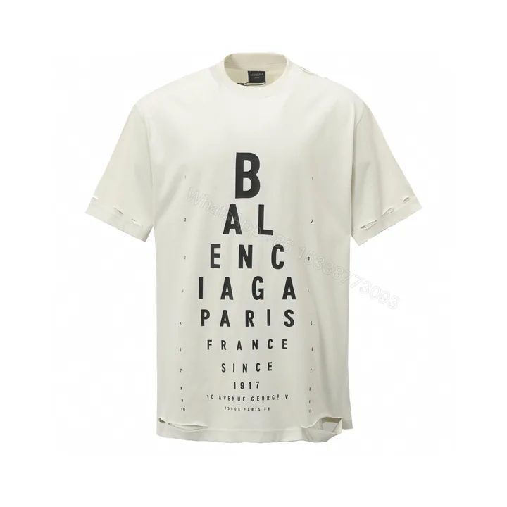 View 1 of Balenciaga 原單 男款字母破壞風短袖T恤 潮流街頭款
