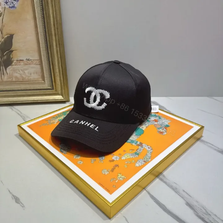 View 1 of Jet-Black Cap: Premium Embroidered, Structured Crown, Everyday Luxe