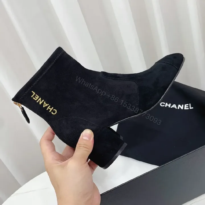 View 1 of Black Suede Ankle Boots – Sculpted Luxury, All-Day Comfort
