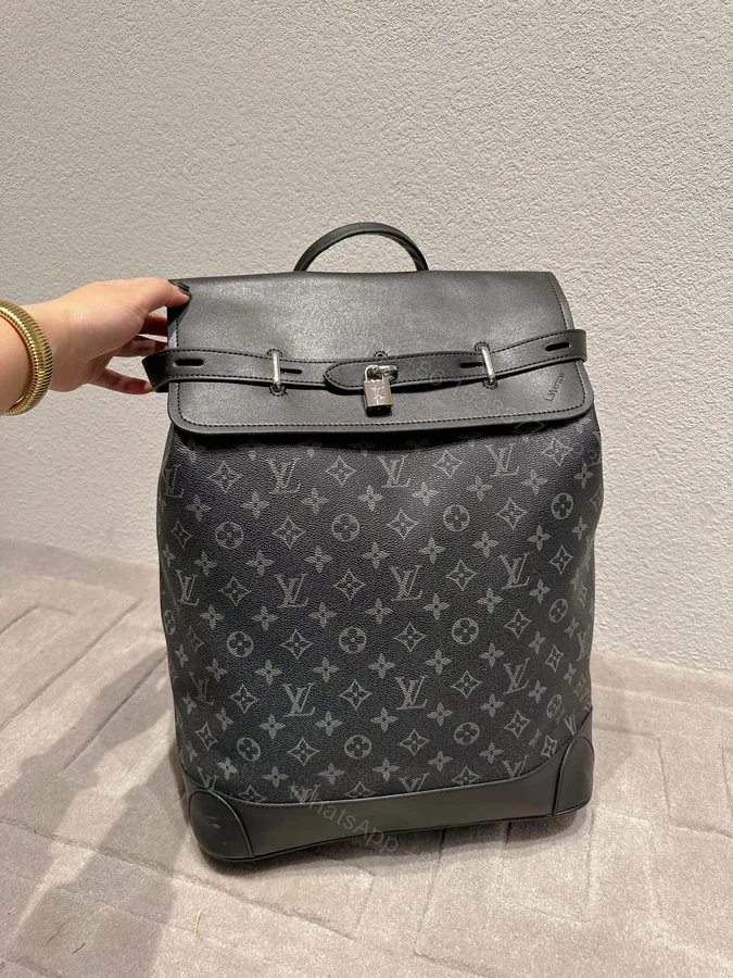 View 1 of Louis Vuitton Monogram Eclipse Steamer Backpack