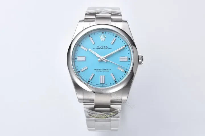 View 1 of Rolex Oyster Perpetual 41 Turquoise Dial Clean Factory 124300-0006