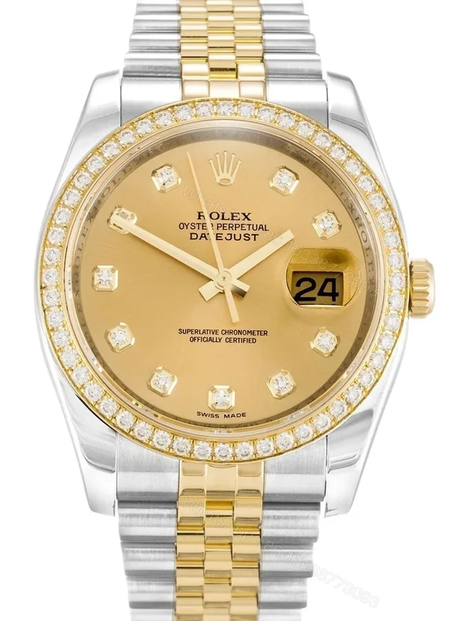 View 1 of Replica Rolex Datejust Champagne Dial 116243 36 mm