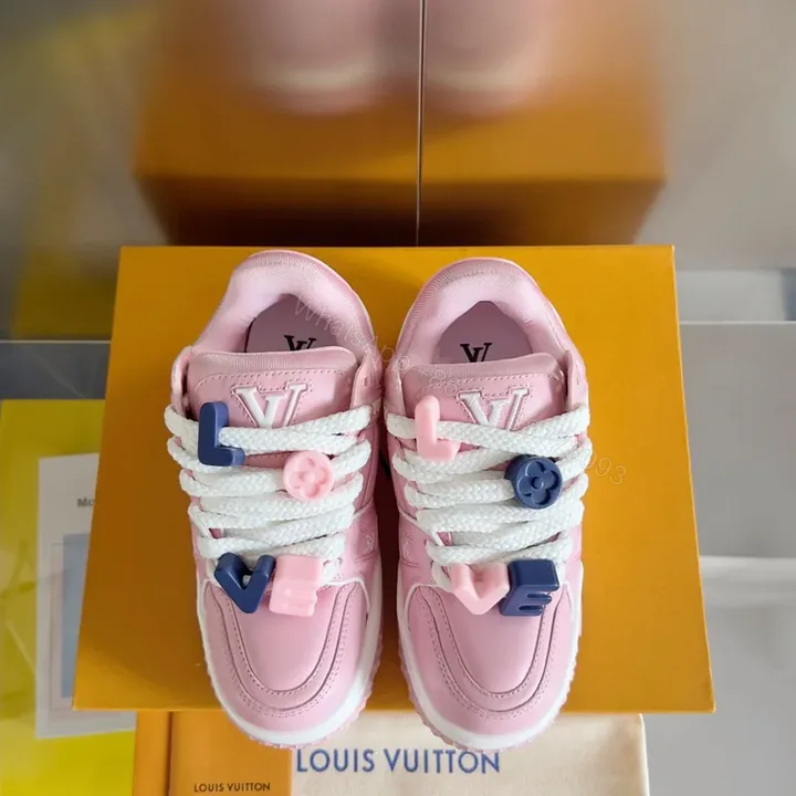 View 1 of Pink Luxe Louis-Inspired Sneaker: Sculpted Comfort, High-Top
