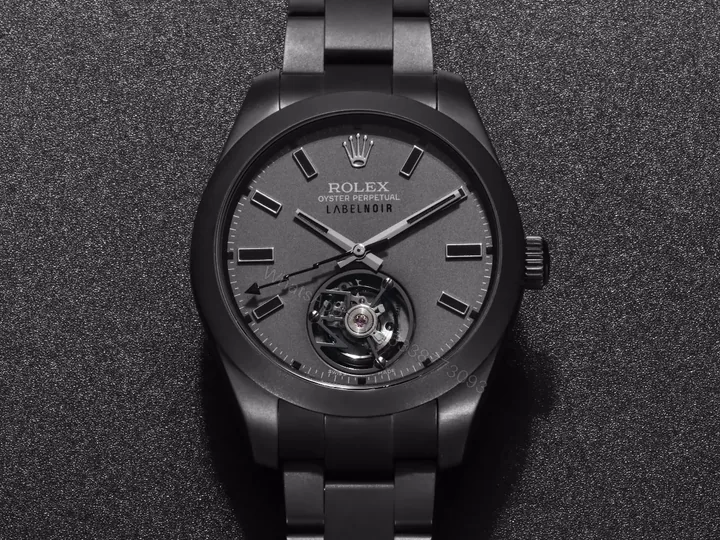 View 1 of Fake Rolex Milgauss Black Tourbillon Slate PVD 116400 RLX-MIL-116400-PVD-TBLK