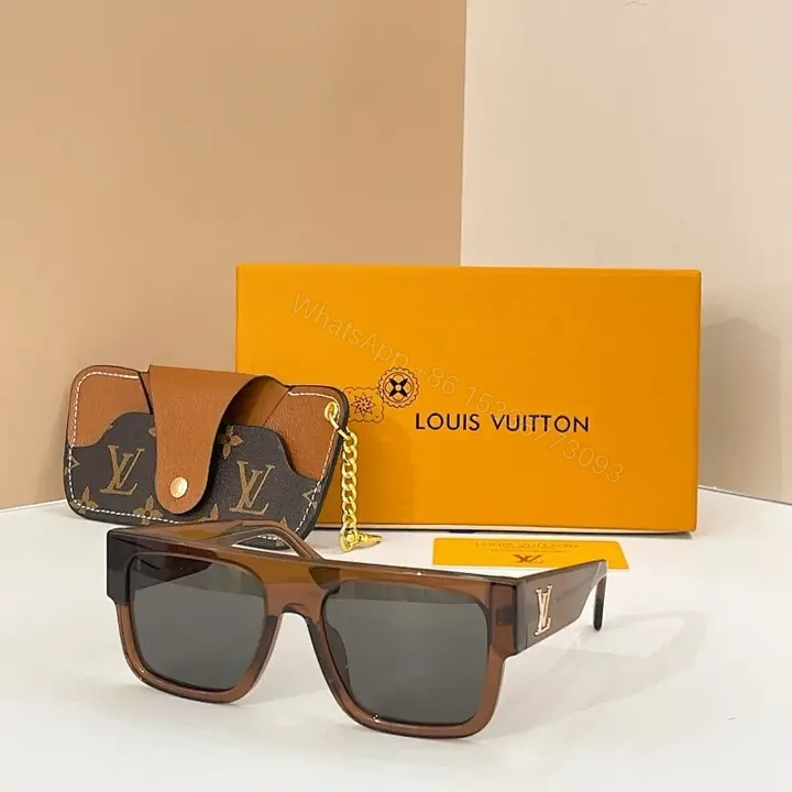 View 1 of Brown Acetate Oversized Sunglasses: Modern Chic, Polarized Comfort