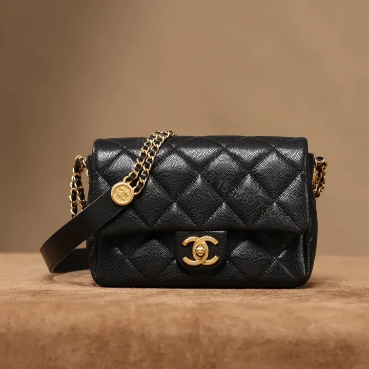 View 1 of 高仿Chanel*22A系列金幣包小牛皮S免檢版