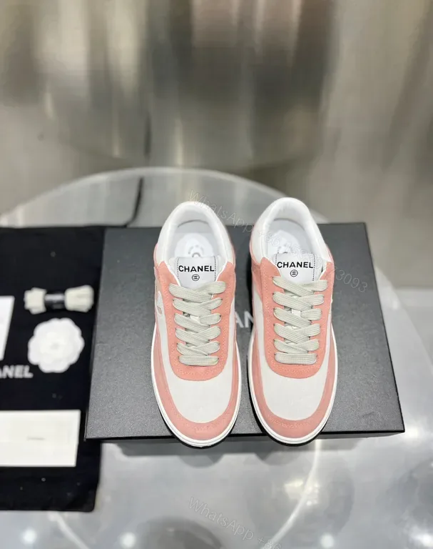 View 1 of Chic Pink Suede Leather sneakers - Luxe Sporty Comfort
