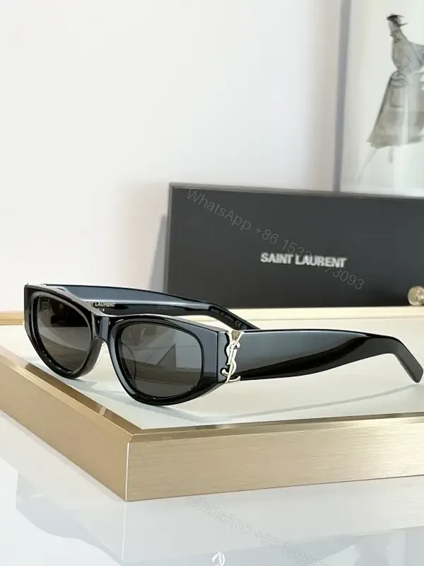 View 1 of Bold Black Sunglasses with Luxe Chain Detail