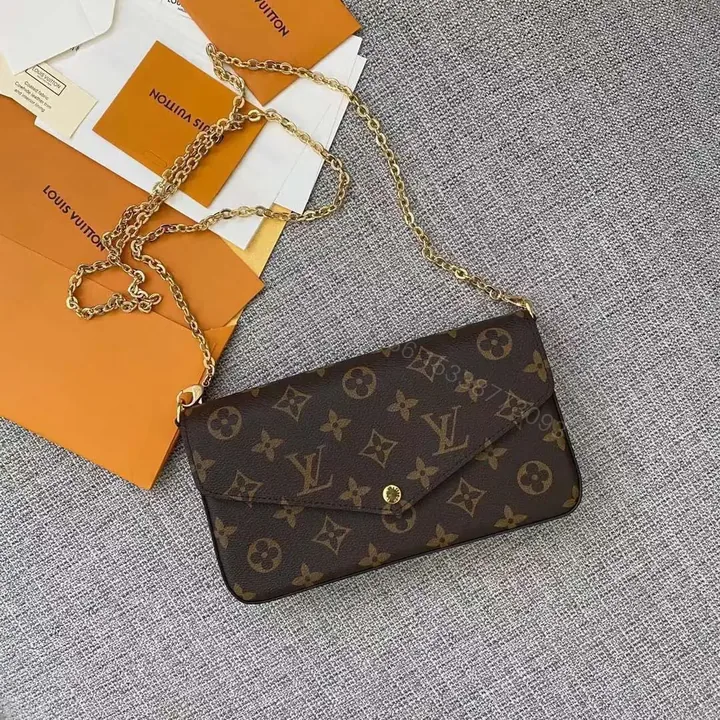 View 1 of Design LV Monogram Canvas Felicie Pochette – Dubai Fashion LUX