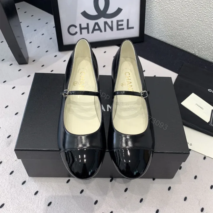 View 1 of 高仿Chanel*G38897Z小羊皮瑪麗珍單鞋黑色免檢版