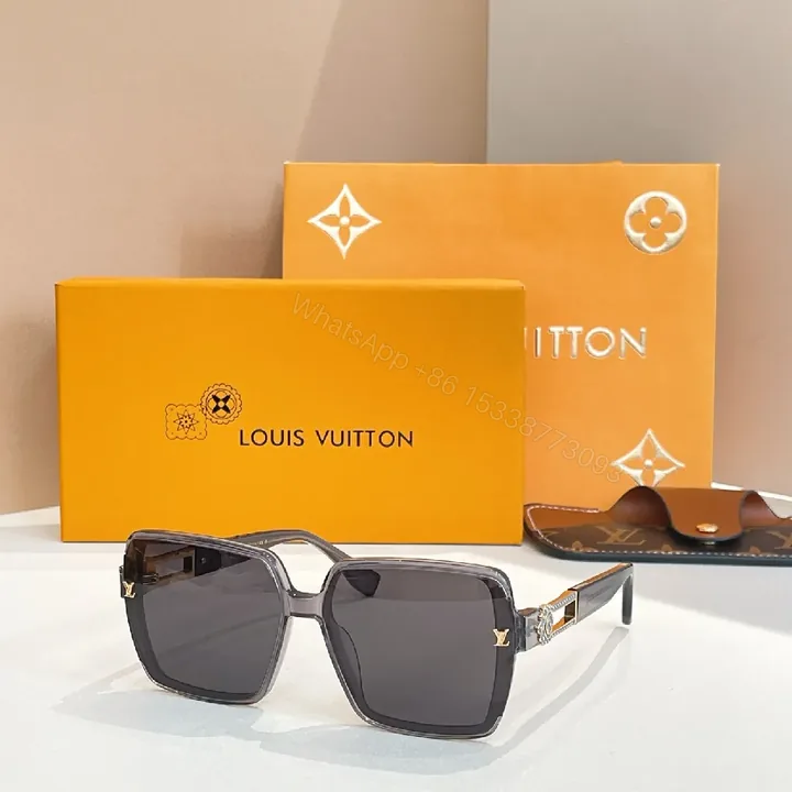 View 1 of Lux Black Acetate Sunglasses: Modern Square Polarized