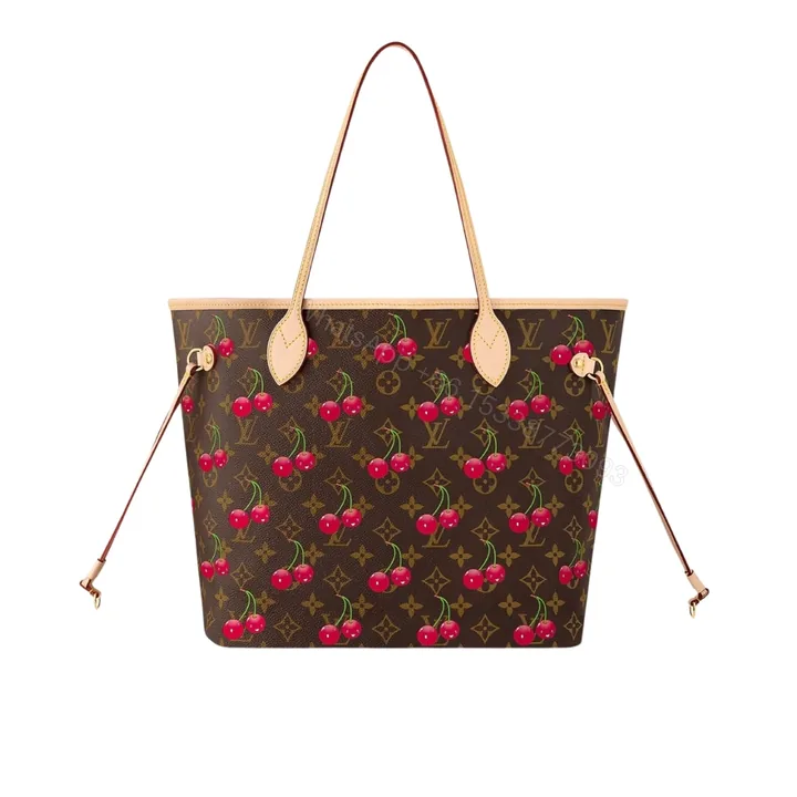 View 1 of LOUIS VUITTON X TAKASHI MURAKAMI MONOGRAM CERISE NEVERFULL MM BROWN 31CM M13263