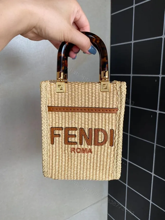 View 1 of FENDI Mini Sunshine Shopper Bag