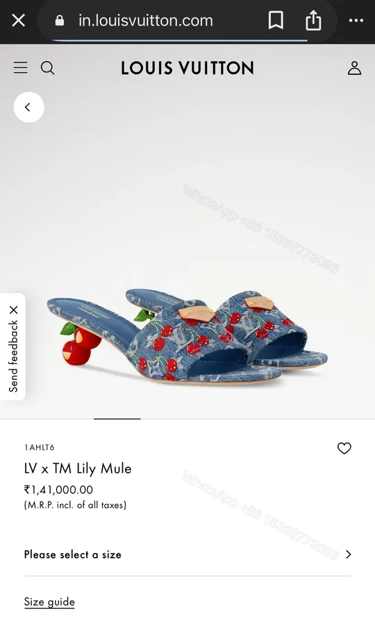 View 1 of FIRST COPY LV x TM Lily Mule For Women