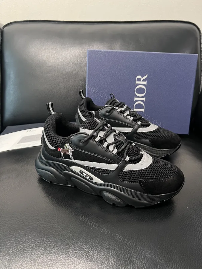 View 1 of Dior 一比一厚底休閒運動鞋 拼接設計增高舒適款