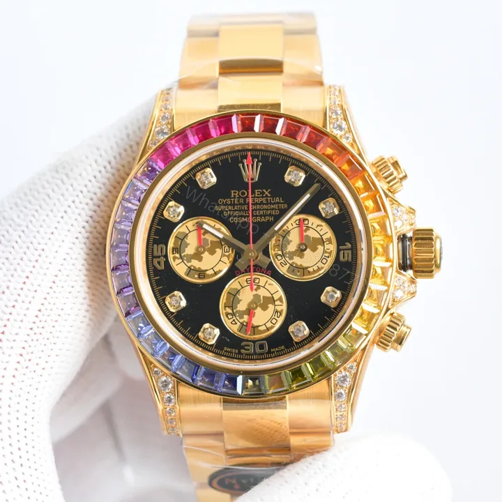 View 1 of Rolex Cosmograph Daytona Yellow Gold Rainbow 116598RBOW-0001