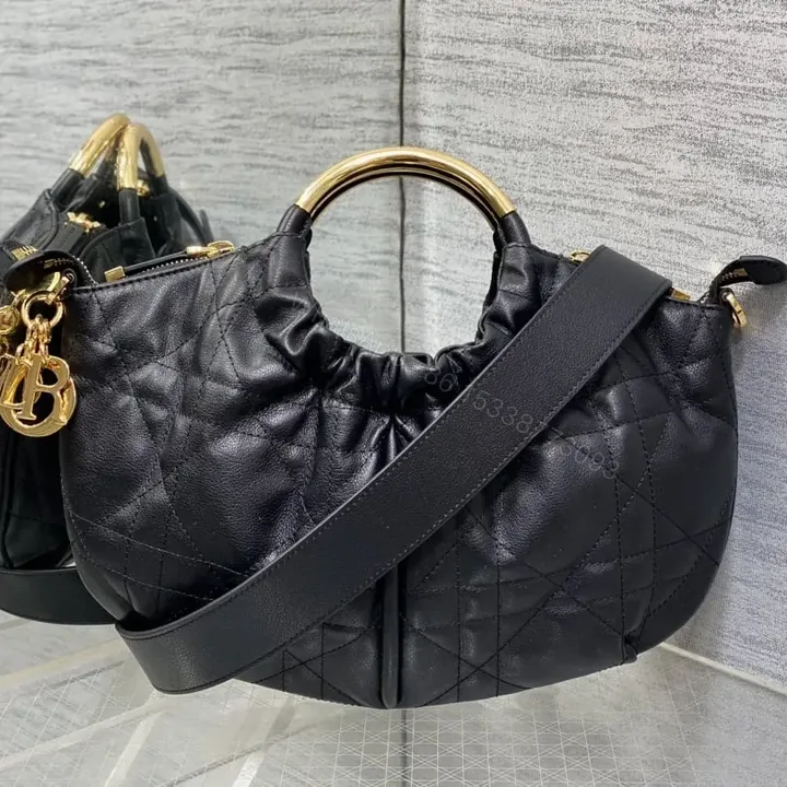 View 1 of 高仿Dior*Walk'n系列M451M900小牛皮手提單肩包黑色免檢版
