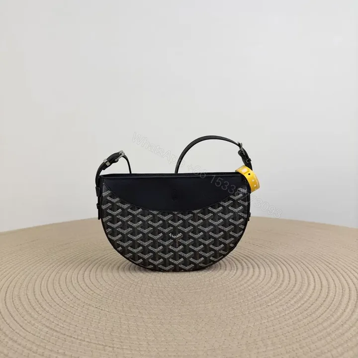 View 1 of 高仿Goyard*01CL01P單肩半月包黑色免檢版