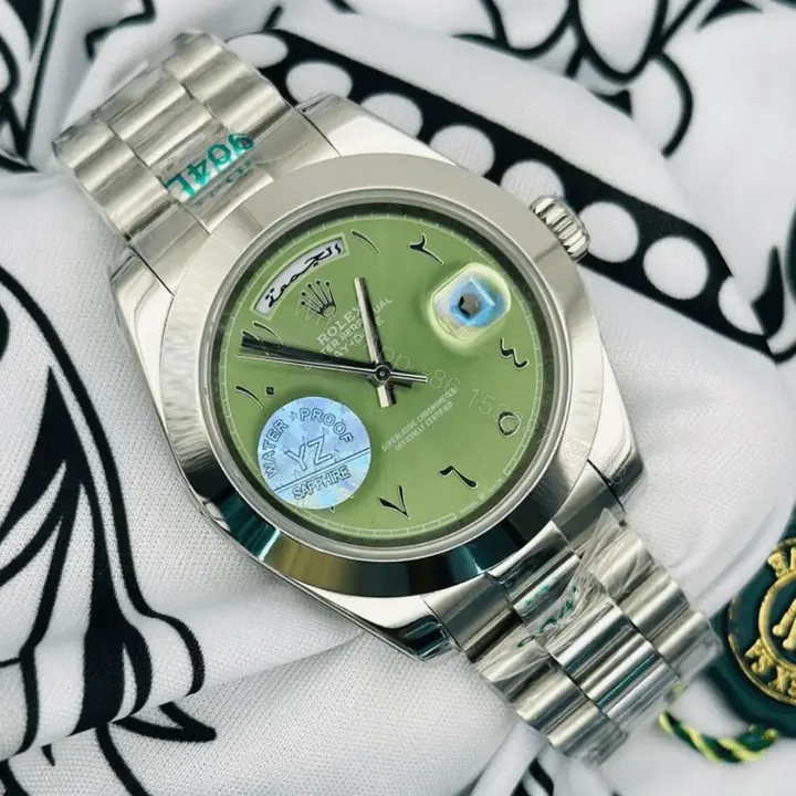 View 1 of Rolex Day Date 40 Olive Green Dial Arabic Numerals Watch