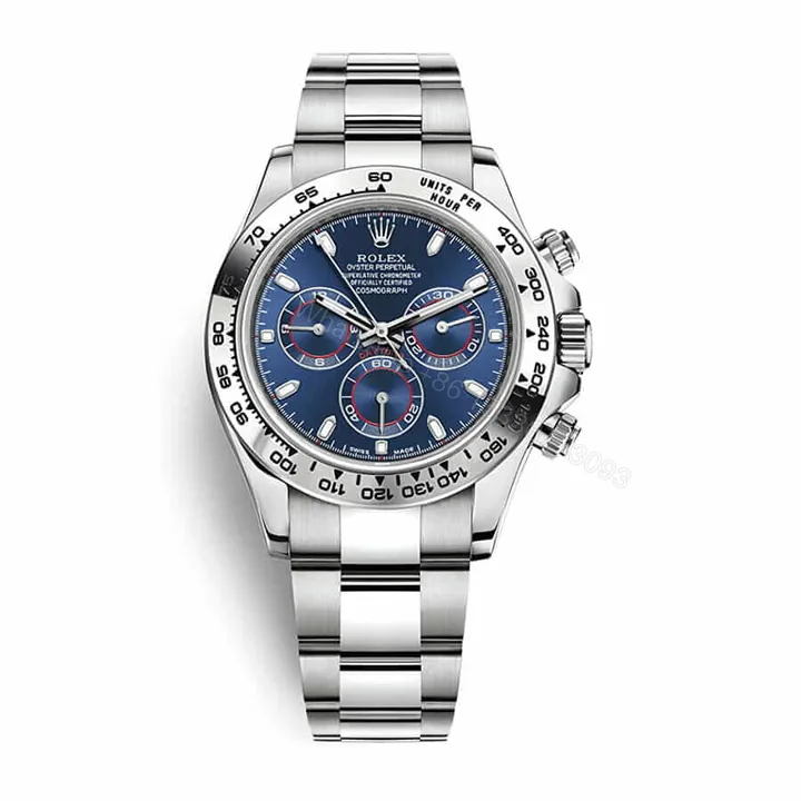 View 1 of Daytona White Gold Blue Dial Super Clone