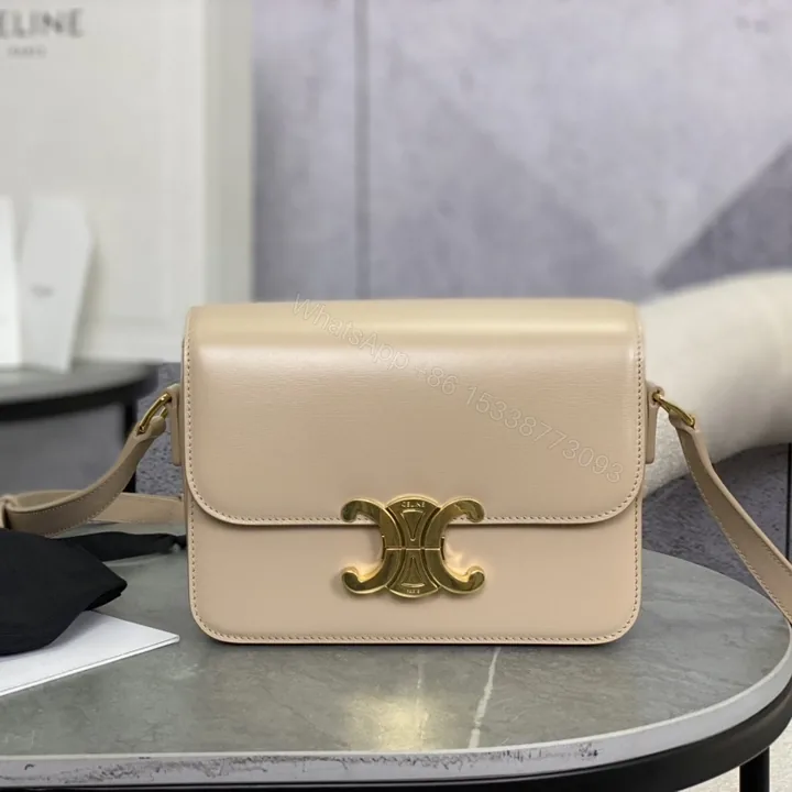 View 1 of 高仿Celine*Triomphe系列手袋188423奶茶色免檢版
