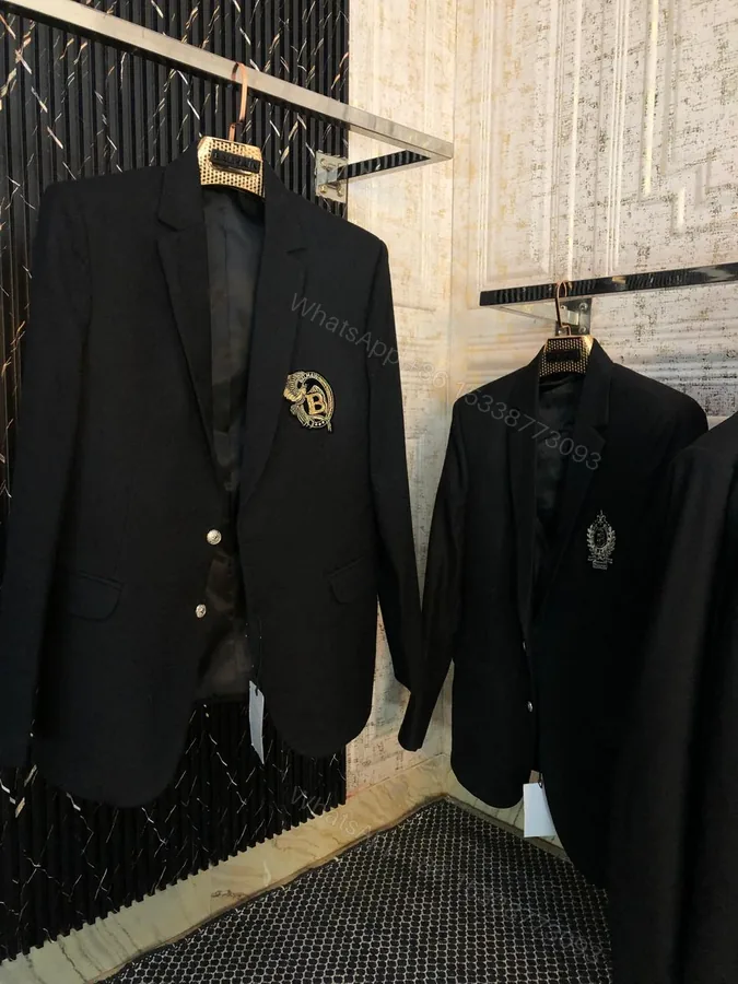 View 1 of FIRST COPY BALMAIN ITALIAN WOOL FABRIC BLAZERS
