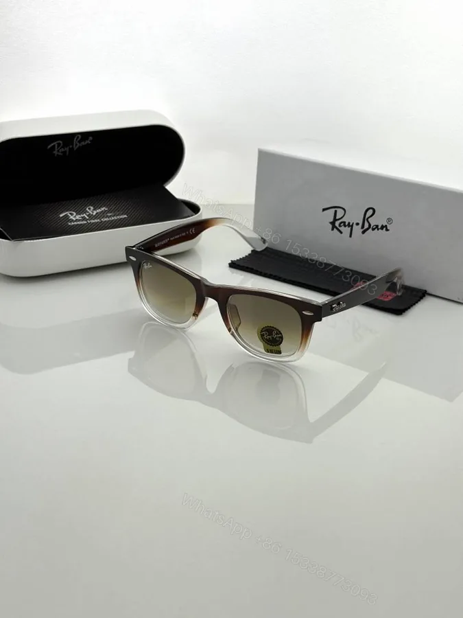 View 1 of First Copy Ray Ban 2140 Brown Shaded Luxury Designer Sunglasses UV Protected Premium Eyewear